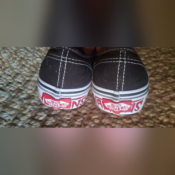 Vans Boy/Girl's Authentic Sketch Sidewall Black/Red Skate Shoes - Size 13 Nwt - Picture 3 of 8